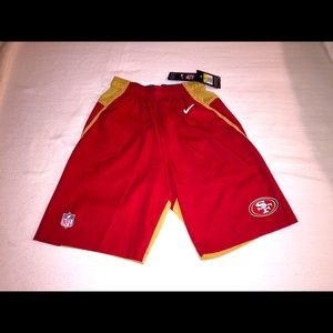 Men’s Nike NFL S.F. 49’ers Shorts Small New w/Tags